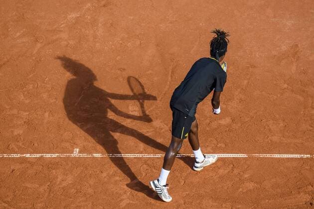 170717 Mikael Ymer, Sverige under dag 2 av Swedish Open den 17 juli 2017 i Bastad.  Copyright: AndersxBjurö ST170717AAB1E