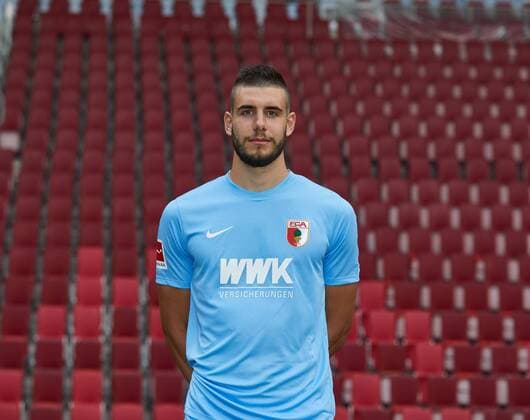 Ioannis Gelios (Torwart), Fußball, GER, 1. BL, Porträttermin 2017 2018, FC Augsburg,