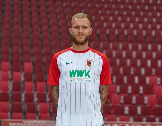 Tim Rieder, Fußball, GER, 1. BL, Porträttermin 2017 2018, FC Augsburg,
