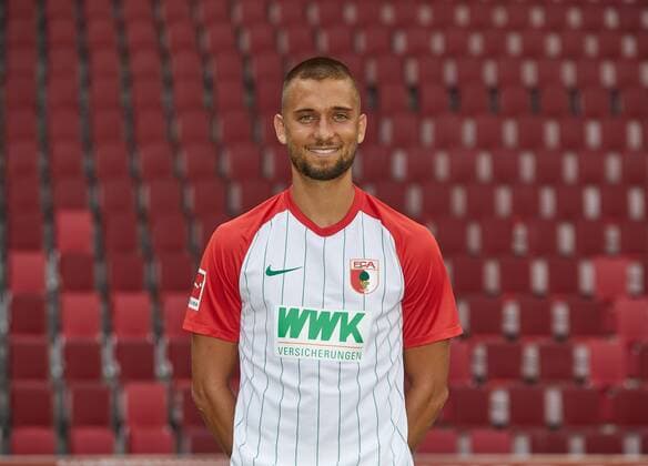Moritz Leitner, Fußball, GER, 1. BL, Porträttermin 2017 2018, FC Augsburg,