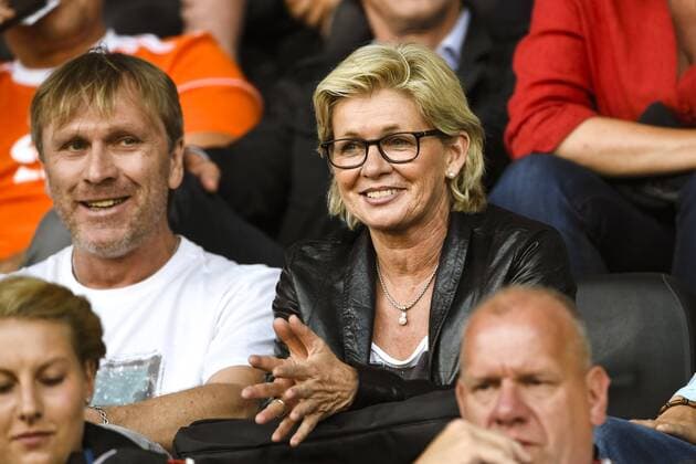 170717 Tysklands tidigare förbundskapten Silvia Neid pa läktaren i fotbollsmatchen mellan Tyskland och Sverige under fotbolls-EM den 17 juli 2017 i Breda.  Copyright: CARLxSANDIN BB170717CS023