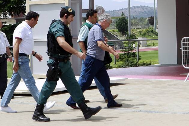 Themen der Woche - SPORT Bilder des Tages - SPORT Police intervention in the RFEF (Spanish Football Federation) against corruption. The President of the RFEF, Angel Maria Villar, arrives arrested at the Soccer City of Las Rozas to proceed with the registration of his offices. July 18,2017.  (2017071862)