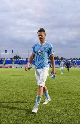 170718 Malmö FFs Markus Rosenberg deppar efter en fotbollsmatch mellan Vardar och Malmö FF i kvalet till Champions League den 18 juli 2017 i Strumica. Copyright: PETTERxARVIDSON BB170718PA103