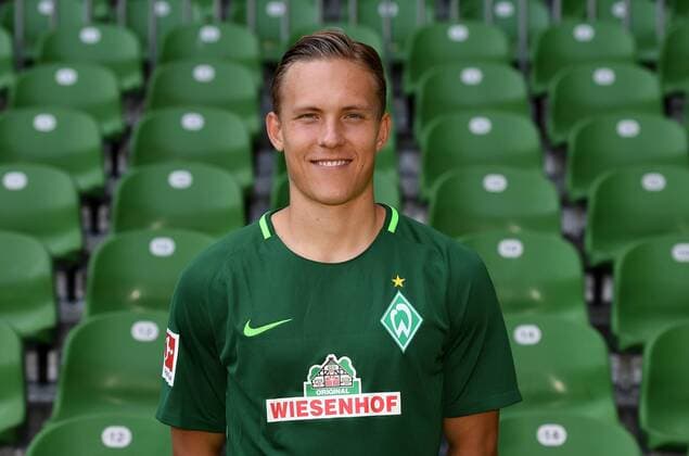 FUSSBALL 1. BUNDESLIGA SAISON 2017 2018 Porträttermin SV Werder Bremen: Ludwig Augustinsson Bremen