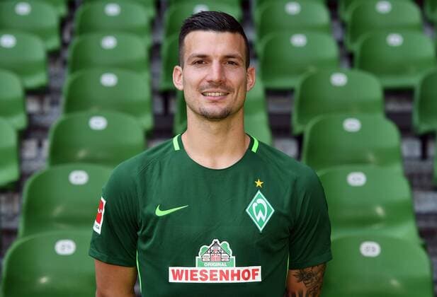 FUSSBALL 1. BUNDESLIGA SAISON 2017 2018 Porträttermin SV Werder Bremen: Jerome Gondorf Bremen