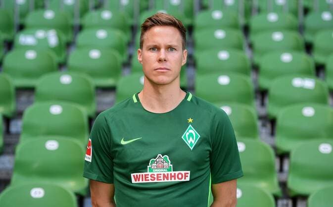 FUSSBALL 1. BUNDESLIGA SAISON 2017 2018 Porträttermin SV Werder Bremen: Niklas Moisander Bremen