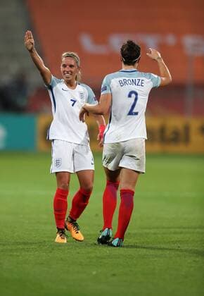 Football - 2017 UEFA Women™s European Euro Championship - Group D: England vs. Scotland Jordan Nobbs of England celebrates scoring at Stadion Gagenwaard, Utrecht. COLORSPORT LYNNE CAMERON 