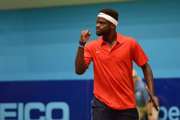 July 19, 2017 - Washington D.C, USA - FRANCES TIAFOE in action in a Washington Kastles match vs. the Orange County Breakers in World Team Tennis. Tennis 2017: World Team Tennis - ZUMAl132 20170719_zap_l132_004 Copyright: xChristopherxLevyx