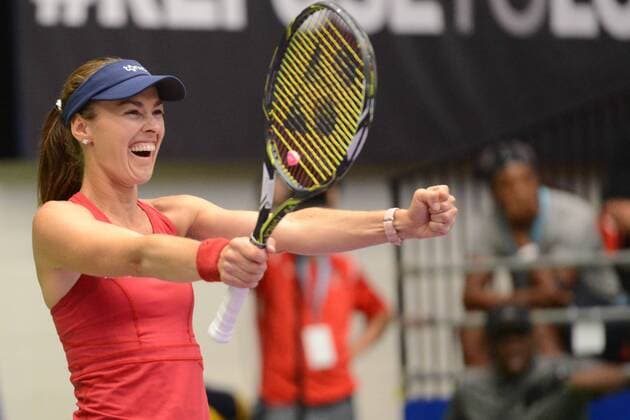 July 19, 2017 - Washington D.C, USA - MARTINA HINGIS of Switzerland in a Washington Kastles match vs. the Orange County Breakers in World Team Tennis. Tennis 2017: World Team Tennis - ZUMAl132 20170719_zap_l132_013 Copyright: xChristopherxLevyx