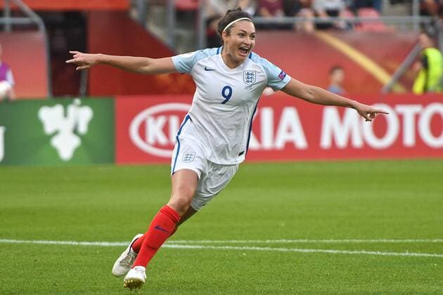 19.07.2017, Stadion Galgenwaard, Utrecht, NED, UEFA Frauen EM 2017, England vs Schottland, Gruppe D, im Bild Jodie Taylor of England celebrates scoring their first goal to make it England 1 Scotland 0 Jodie Taylor of England celebrates scoring their first goal to make it England 1 Scotland 0 during the group D match of UEFA Women s EURO 2017 between England and Scotland at the Stadion Galgenwaard in Utrecht, Netherlands on 2017 07 19. Utrecht  EP_fil  
