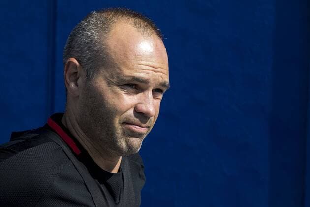 FC Barcelona Barca s Spanish midfielder Andres Iniesta during a team s training session at the sports facilities of the New York Red Bulls club in Whippany, New Jersey (USA), 20 July 2017. FC Barcelona prepares the season in the United States, where the Spanish club will play friendly matches with Juventus, Manchester United ManU and Real Madrid. FC BARCELONA TRAINING SESSION !ACHTUNG: NUR REDAKTIONELLE NUTZUNG!  Copyright: xEduxBayerx MIA06 20170720-636361709261782985