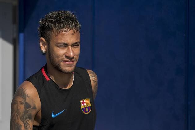 FC Barcelona Barca s Brazilian striker Neymar Jr arrives for a team s training session at the sports facilities of the New York Red Bulls club in Whippany, New Jersey (USA), 20 July 2017. FC Barcelona prepares the season in the United States, where the Spanish club will play friendly matches with Juventus, Manchester United ManU and Real Madrid. FC BARCELONA TRAINING SESSION !ACHTUNG: NUR REDAKTIONELLE NUTZUNG!  Copyright: xEduxBayerx MIA06 20170720-636361720426241777