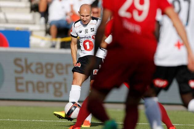 Fotball , 20. juli 2017 , UEFA Europe League Odd - FC Vaduz Jone Samuelsen, Odd Foto: Christoffer Hansen , Digitalsport 