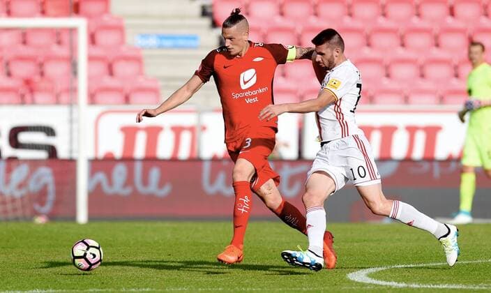 Fotball ,20. juli 2017 , Europa League ,Second Qual. Brann - Ruzomberok Vito Wormgoor , Brann Nermin Haskic , Ruz 