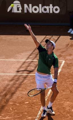 170720 Horacio Zeballos, Argentina under dag 5 av Swedish Open den 20 juli 2017 i Bastad.  Copyright: AndersxBjurö ST170720AAB18