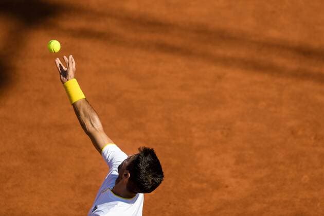 170720 Fernando Verdasco, Spanien under dag 5 av Swedish Open den 20 juli 2017 i Bastad.  Copyright: AndersxBjurö ST170720AAB1B