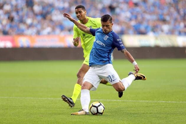 20.07.2017 POZNAN, UL.BULGARSKA INEA STADION PILKA NOZNA (FOOTBALL), LIGA EUROPY 2017 2018 , UEFA EUROPA LEAGUE DRUGA RUNDA ELIMINACJI MECZ (GAME) LECH POZNAN - FK HAUGESUND NZ. (P) DARKO JEVTIC STRZAL FOTO WOJCIECH KLEPKA CYFRASPORT NEWSPIX.PL --- Newspix.pl  20170720CSWK00014