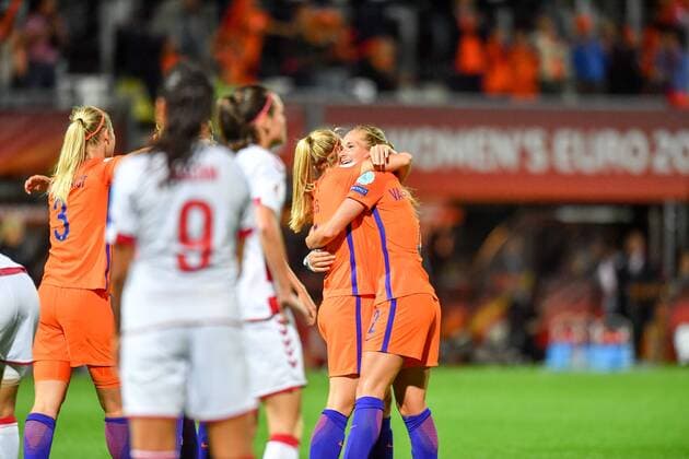 Dänemark niedergeschlagen , Niederlande jubelt, Fussball, UEFA Women s EURO 2017, Niederlande - Dänemark, xmkx