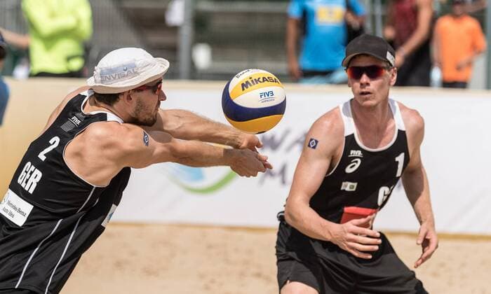 FIVB World Tour - Olsztyn 4-Star Open am 20.07.2017 Lars Flueggen (GER); FIVB World Tour - Olsztyn 4-Star Open am 20.07.2017, Olsztyn (Polen). xPWx
