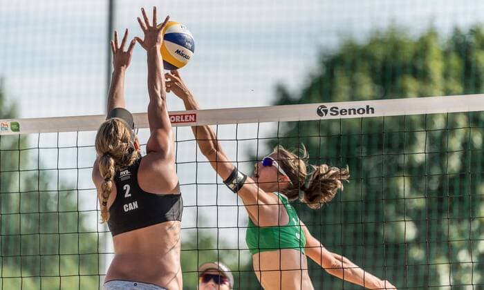 FIVB World Tour - Olsztyn 4-Star Open am 20.07.2017 Chantal Laboureur (GER); FIVB World Tour - Olsztyn 4-Star Open am 20.07.2017, Olsztyn (Polen). xPWx