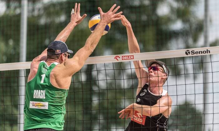 FIVB World Tour - Olsztyn 4-Star Open am 20.07.2017 Markus Boeckermann (GER); FIVB World Tour - Olsztyn 4-Star Open am 20.07.2017, Olsztyn (Polen). xPWx