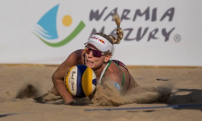 FIVB World Tour - Olsztyn 4-Star Open am 20.07.2017 Karla Borger (GER); FIVB World Tour - Olsztyn 4-Star Open am 20.07.2017, Olsztyn (Polen). xPWx