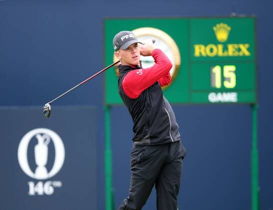 21st July 2017, Royal Birkdale Golf Club, Southport, England; The 146th Open Golf Championship ; Second round ; Brandon Stone (USA) watches his tee shot on the first hole xDavidxBlunsdenx  ActionPlus11904384