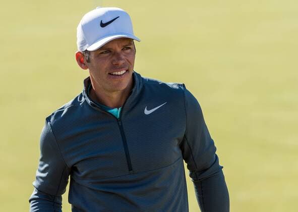 20th July 2017, Royal Birkdale Golf Club, Southport, England; The 146th Open Golf Championship, First round; Paul Casey (ENG) smiles as he leaves the green on the 18th hole xDavidxBlunsdenx  ActionPlus11904429