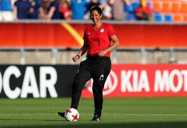 Niederlande, Tilburg, Willem II Stadion, 21.07.2017, Fußball, UEFA WEURO, Deutschland - Italien Bild: Trainerin Steffi Jones (Deutschland) Copyright: HMBxMedia xHeikoxBecker