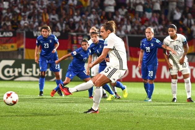 Germany Women v Italy UEFA Women s Euros 2017 Babe Peter of Germany scores their second goal from the penalty spot to make it Germany 2 Italy 1 during the UEFA Women s Euros 2017 match at Koning Willem II Stadion, Tilburg Copyright: xKristianxKanex FIL-10422-0050 UK Newspapers OUT