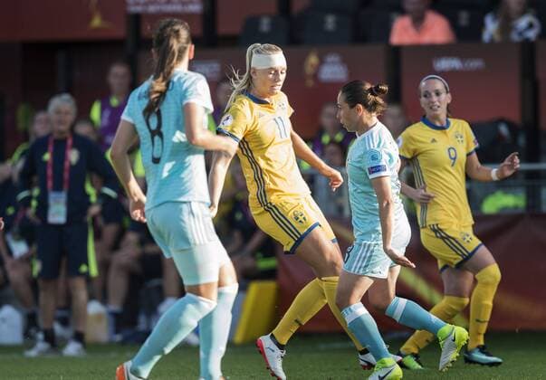 Stina Blackstenius Women s Euro 2017, Sweden - Russia, 2-0, De Adelaarhorst Stadion, Deventer, Netherlands, 2017-07-17  xTÄRNHUVUDxANNAx AB_110250832