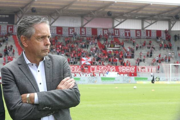 Erfurt , 220717 , Fussball 3.Liga FC Rot Weiss Erfurt gegen Preußen Muenster im Bild: Präsident Rolf Rombach (Erfurt)