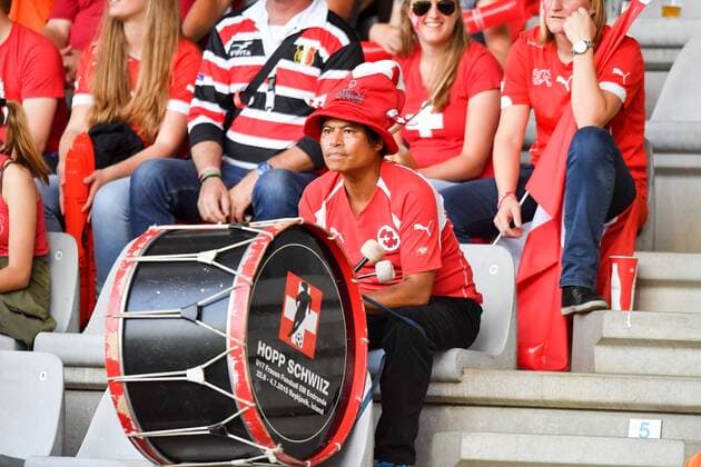 Schweizer Trommler , Hopp Schwiiz, Fussball, UEFA Women s EURO 2017, Island - Schweiz, xmkx