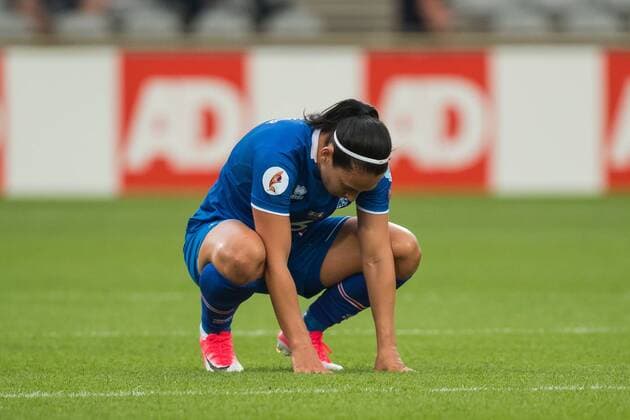 Holmfridur Magnusdottir of Iceland women during the UEFA WEURO 2017 Group C group stage match between Iceland and Switzerland at the Vijverberg stadium on July 22, 2017 in Doetinchem, The Netherlands Women: Iceland v Switzerland UEFA WEURO 2017 2017 2018 xVIxVIxImagesx xGerritxvanxKeulenxIVx 8287464