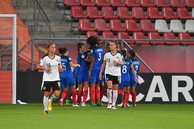 SOCCER - UEFA EURO EM Europameisterschaft Fussball 2017, FRA vs AUT UTRECHT,NETHERLANDS,22.JUL.17 - WOMEN SOCCER - UEFA Women s European Championship EM Europameisterschaft 2017, Group C, France vs Austria. Image shows the rejoicing of FRA. GEPAxpictures xFlorianxErtl