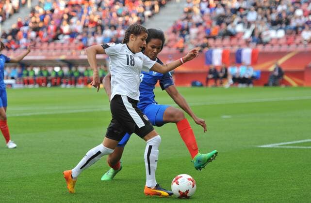 Womens Europeans Austria vs France Utrecht The Netherlands 22nd July 2017 Womens Europeans Austria vs France Laura Feiersinger - Austria 