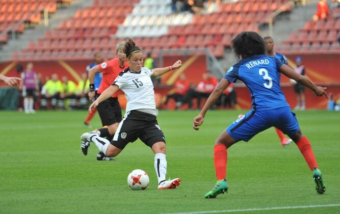 Womens Europeans Austria vs France Utrecht The Netherlands 22nd July 2017 Womens Europeans Austria vs France Nicole Billa - Austria 