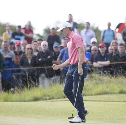 Jordan Speith at the 146th Open Championship at Royal Birkdale Golf Club, Southport, England on July 22, 2017.  LON20170723322 HugoxPhilpott