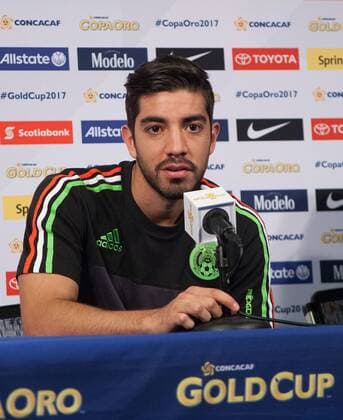 July 22, 2017 - Pasadena, California, U.S - Rodolfo Pizarro,Forward of the national team Nationalteam of Mexico attends a Gold Cup soccer conference at the Rose Bowl in Pasadena California on Saturday, July 22, 2017. Juan Carlos Osorio press conference PK Pressekonferenz - ZUMAp124 20170722_zaa_p124_030 Copyright: xArianaxRuizx