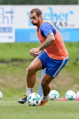 Laengenfeld, Oesterreich, 22.07.2017, Trainingslager Hamburger SV, Pierre-Michel Lasogga (HSV) in Aktion ( DeFodi507