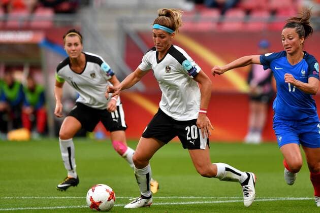 SOCCER - UEFA EURO EM Europameisterschaft Fussball 2017, FRA vs AUT UTRECHT,NETHERLANDS,22.JUL.17 - WOMEN SOCCER - UEFA Women s European Championship EM Europameisterschaft 2017, Group C, France vs Austria. Image shows Lisa Makas (AUT). GEPAxpictures xFlorianxErtl
