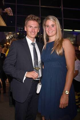 Natalie Geisenberger und ihr Freund Markus bei der Verleihung Bayerischer Sportpreis am 22.07.2017 in München Verleihung Bayerischer Sportpreis 2017 in Muenchen 