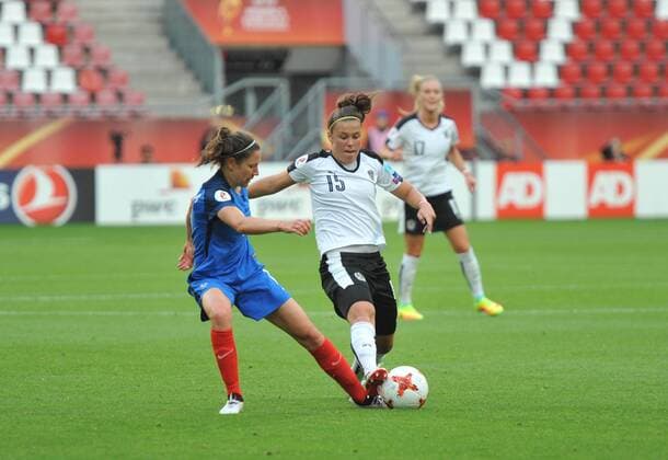 Womens Europeans Austria vs France Utrecht The Netherlands 22nd July 2017 Womens Europeans Austria vs France 15- Nicole Billa - Austria 