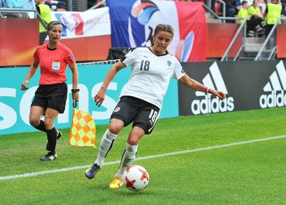 Womens Europeans Austria vs France Utrecht The Netherlands 22nd July 2017 Womens Europeans Austria vs France 18- Laura Feiersinger - Austria 