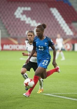 Womens Europeans Austria vs France Utrecht The Netherlands 22nd July 2017 Womens Europeans Austria vs France Grace Geyoro - France 