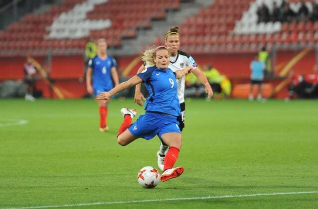 Womens Europeans Austria vs France Utrecht The Netherlands 22nd July 2017 Womens Europeans Austria vs France 9- Eugenie Le Sommer 