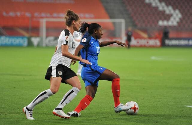 Womens Europeans Austria vs France Utrecht The Netherlands 22nd July 2017 Womens Europeans Austria vs France 20- Kadidiatou Diani - France 