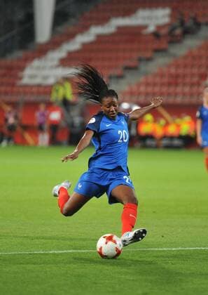 Womens Europeans Austria vs France Utrecht The Netherlands 22nd July 2017 Womens Europeans Austria vs France 20- Kadidiatou Diani - France 