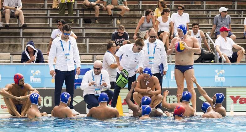 Preliminary Round WaterPolo Men s Canada CAN (White Cup) Vs France FRA (Blue Cup) Team France (FRA) Day 10 23 07 2017 XVII FINA World Championships Aquatics City Park - Varosliget Lake Budapest Hungary Photo Pasquale Mesiano Deepbluemedia Insidefoto pasqualexmesiano