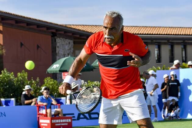 Mansour Bahrami CELEBRITES : Classic Tennis Tour 2017 - Saint Tropez - 22 07 2017 NorbertScanella Panoramic 